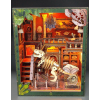 2Kids Toys 3D skládačka Zarážka na knihy Miniatura domečku Dinosauří muzeum