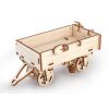 Ugears 3D dřevěné mechanické puzzle Vlečka k traktoru