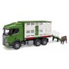 Bruder Přepravník zvířat Scania s figurkou krávy