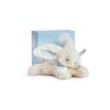 Doudou Dárková sada - Plyšový králíček modrý 16 cm