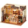 RoboTime 3D dřevěná skládačka Miniatura domečku Pekárna - poškozený obal