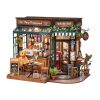 RoboTime 3D dřevěná skládačka Miniatura domečku Útulná restaurace