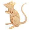 Woodcraft Dřevěné 3D puzzle Myš