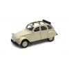 Welly Citroen 2CV 1:34 krémový se srolovanou střechou