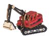 Woodcraft Dřevěné 3D puzzle Rypadlo červená