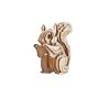 Woodcraft Dřevěné 3D puzzle Veverka