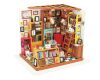 RoboTime 3D dřevěná skládačka Miniatura domečku Samova studovna