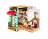 RoboTime 3D dřevěná skládačka Miniatura domečku Kavárna
