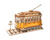 RoboTime 3D dřevěná skládačka Historická tramvaj