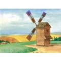 Walachia Dřevěná slepovací stavebnice Větrný mlýn