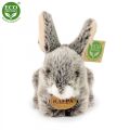 Rappa Plyšový králík tmavě šedý ležící 17 cm ECO-FRIENDLY