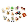 2Kids Toys Dřevěné puzzle Farma 14 dílků