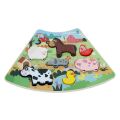 2Kids Toys Dřevěné puzzle Kruh propojitelné 6 v 1