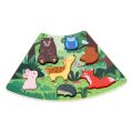 2Kids Toys Dřevěné puzzle Kruh propojitelné 6 v 1