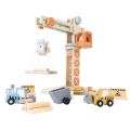 2Kids Toys Dřevěný jeřáb s příslušenstvím