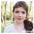 Živé šperky - Náušnice Slza červené  s trvalými bílými květy