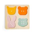 Bigjigs Toys Vkládací puzzle počítání Zvířátka