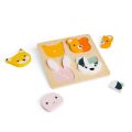 Bigjigs Toys Vkládací puzzle počítání Zvířátka