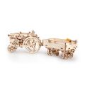 Ugears 3D dřevěné mechanické puzzle Vlečka k traktoru