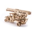Ugears 3D dřevěné mechanické puzzle UGM-11 Náklaďák s požárním žebříkem