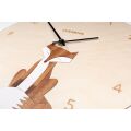 BeWooden Dřevěné hodiny Fox Clock