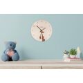 BeWooden Dřevěné hodiny Fox Clock
