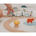Bigjigs Toys Dřevěná vláčkodráha u lesa