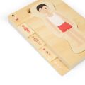 Bigjigs Toys Dřevěné puzzle Anatomie chlapec