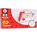 Bigjigs Toys Dřevěný toaster s puntíky