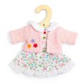 Bigjigs Toys Květinové růžové šaty a svetřík pro panenku 28 cm