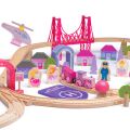 Bigjigs Rail Dřevěná velká vláčkodráha princezny - poškozený obal