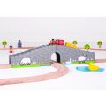 Bigjigs Rail Farma most s tunelem - poškozený obal