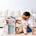 BusyKids Activity board Domeček pastelově bílý
