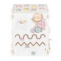 BusyKids Activity board Domeček pastelově bílý