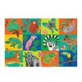 Mudpuppy Velké podlahové puzzle Kamarádi z deštněho pralesa 48 dílků