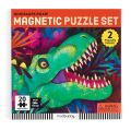 Mudpuppy Magnetické puzzle Řev dinosaurů 2x20 dílků