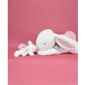 Doudou Plyšový králík s růžovou bambulkou 80 cm