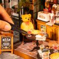 RoboTime 3D dřevěná skládačka Miniatura domečku Útulná restaurace