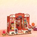 RoboTime 3D dřevěná skládačka Miniatura domečku mini Čokoládovna