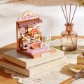 RoboTime 3D dřevěná skládačka Miniatura domečku Obchod s donuty