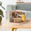RoboTime 3D dřevěná skládačka Miniatura domečku Kuchyňka Happy Meals