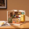 RoboTime 3D dřevěná skládačka Miniatura domečku Kuchyňka Happy Meals