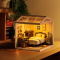 RoboTime 3D dřevěná skládačka Miniatura domečku Ložnice Sweet Dream