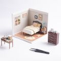RoboTime 3D dřevěná skládačka Miniatura domečku Ložnice Sweet Dream