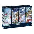 HOP Puzzle Sněží 4x500 dílků