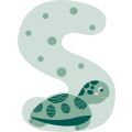 small foot Dřevěné písmeno S