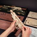RoboTime 3D dřevěná mechanická skládačka Útočná puška AK-47
