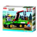 Sluban Town Farma M38-B0778 Traktor s přívěsem na klády