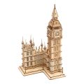 RoboTime 3D dřevěná skládačka Big Ben svítící