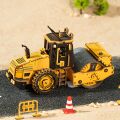 RoboTime 3D dřevěná mechanická skládačka Silniční válec